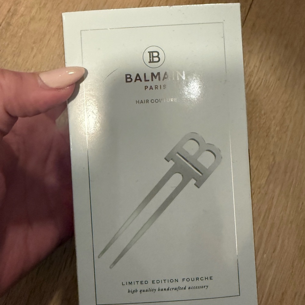 Balmain Limited Edition Clear Hair Accessory Pin